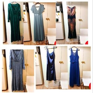 6 Bundle lot resell repurpose Dresses formal party wedding XL small large medium